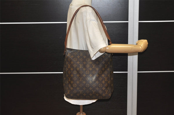 Authentic Louis Vuitton Monogram Looping GM Shoulder Bag M51145 LV 4781K