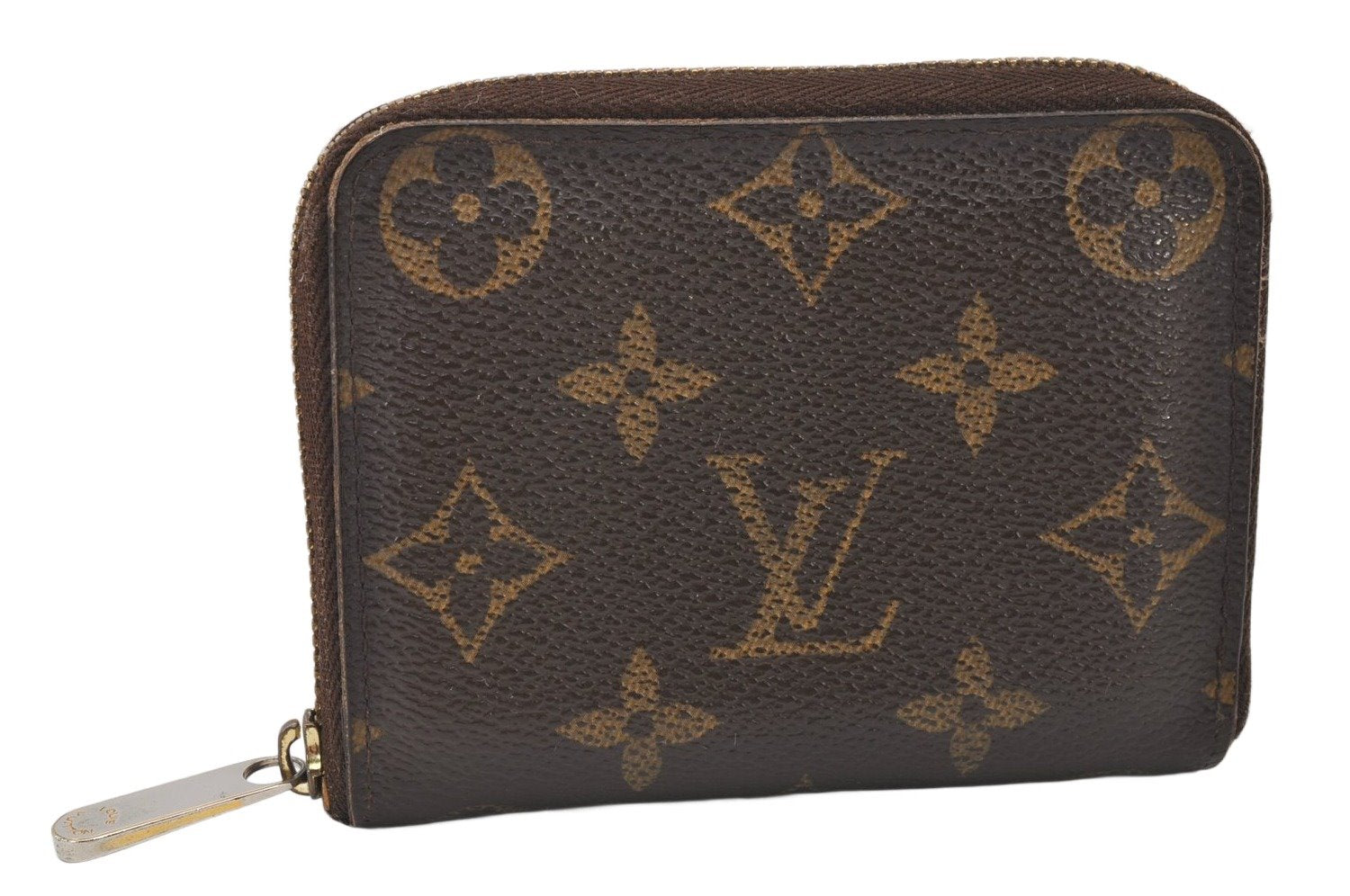 Authentic Louis Vuitton Monogram Zippy Coin Purse Case M60067 LV 4783K