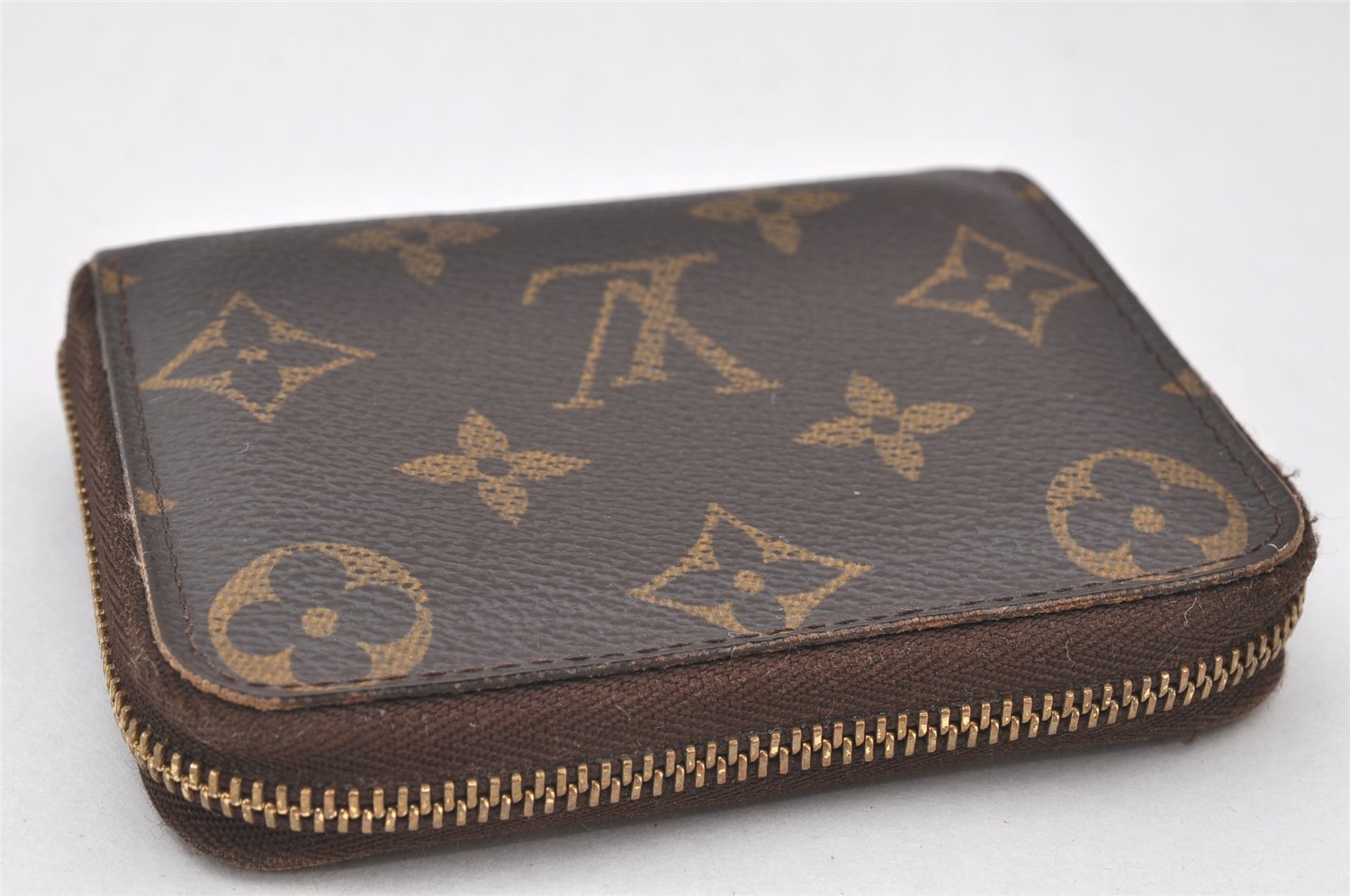 Authentic Louis Vuitton Monogram Zippy Coin Purse Case M60067 LV 4783K