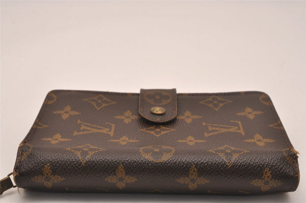Authentic Louis Vuitton Monogram Porte Papier Zip Bifold Wallet M61207 LV 4784J