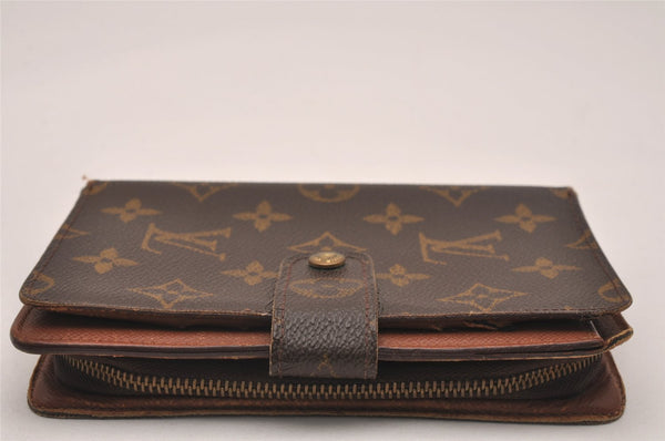 Authentic Louis Vuitton Monogram Porte Papier Zip Bifold Wallet M61207 LV 4784J