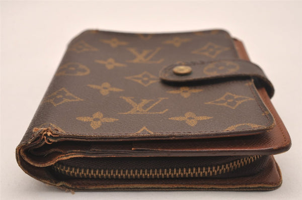 Authentic Louis Vuitton Monogram Porte Papier Zip Bifold Wallet M61207 LV 4784J