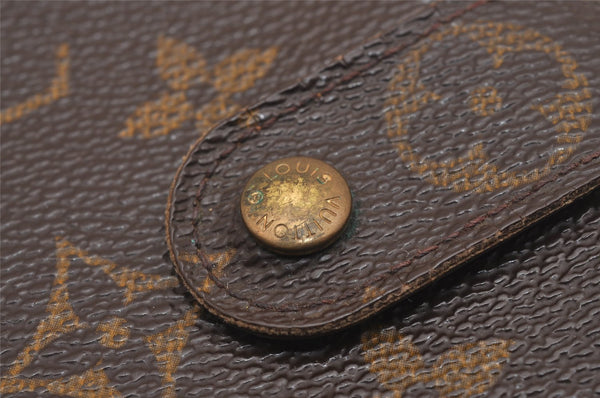 Authentic Louis Vuitton Monogram Porte Papier Zip Bifold Wallet M61207 LV 4784J