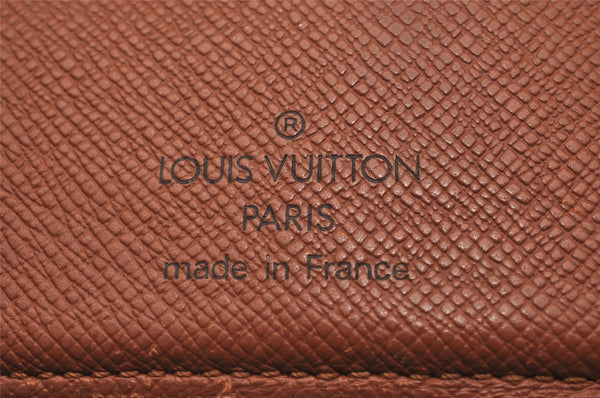 Authentic Louis Vuitton Monogram Porte Papier Zip Bifold Wallet M61207 LV 4784J