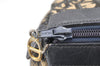 Authentic Christian Dior Trotter Hand Boston Bag Purse Canvas Leather Blue 4784K