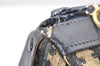 Authentic Christian Dior Trotter Hand Boston Bag Purse Canvas Leather Blue 4784K
