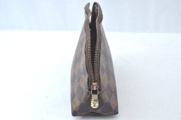 Authentic Louis Vuitton Damier Pochette Cosmetic PM Pouch N47516 LV Junk 4785J