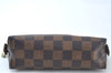 Authentic Louis Vuitton Damier Pochette Cosmetic PM Pouch N47516 LV Junk 4785J