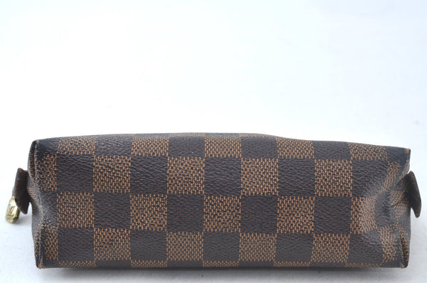 Authentic Louis Vuitton Damier Pochette Cosmetic PM Pouch N47516 LV Junk 4785J