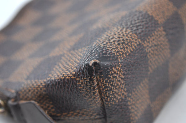 Authentic Louis Vuitton Damier Pochette Cosmetic PM Pouch N47516 LV Junk 4785J