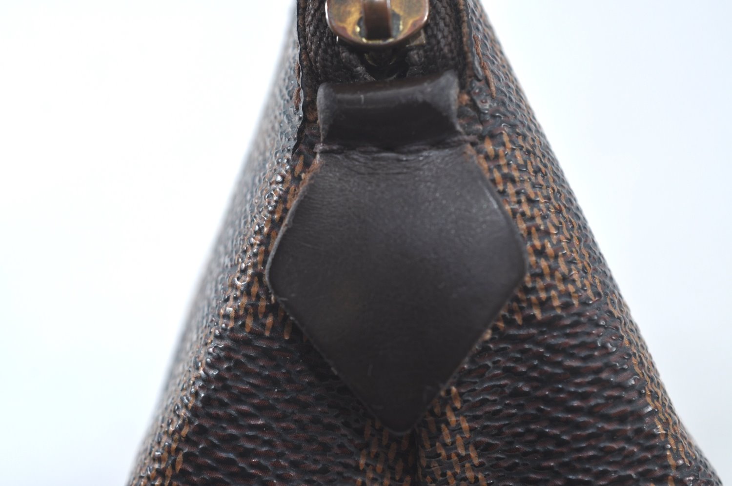 Authentic Louis Vuitton Damier Pochette Cosmetic PM Pouch N47516 LV Junk 4785J