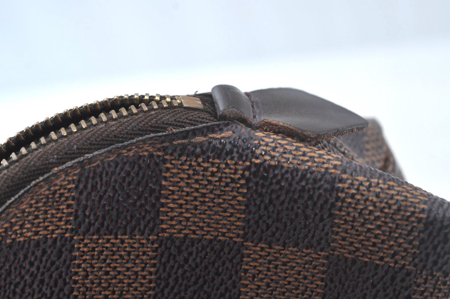 Authentic Louis Vuitton Damier Pochette Cosmetic PM Pouch N47516 LV Junk 4785J