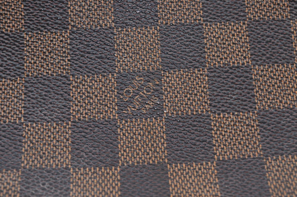 Authentic Louis Vuitton Damier Pochette Cosmetic PM Pouch N47516 LV Junk 4785J