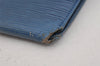 Auth Louis Vuitton Epi Porte Tresor International Wallet Blue M63385 LV 4786J