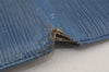 Auth Louis Vuitton Epi Porte Tresor International Wallet Blue M63385 LV 4786J