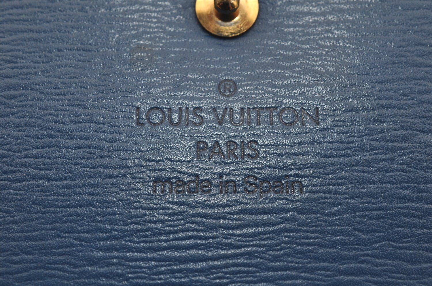 Auth Louis Vuitton Epi Porte Tresor International Wallet Blue M63385 LV 4786J