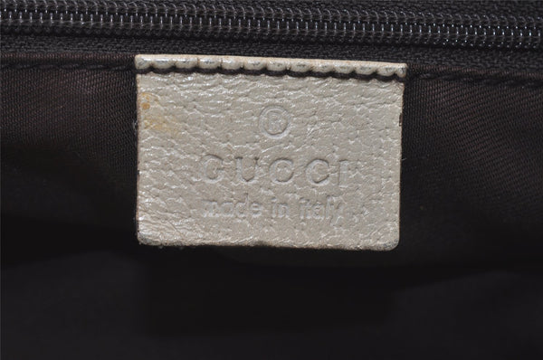 Authentic GUCCI Abbey Shoulder Hand Bag GG Canvas Leather 170004 Brown 4787I