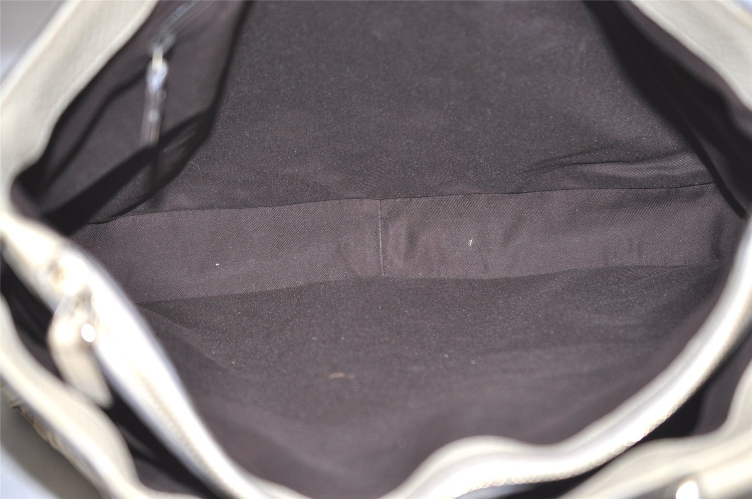 Authentic GUCCI Abbey Shoulder Hand Bag GG Canvas Leather 170004 Brown 4787I