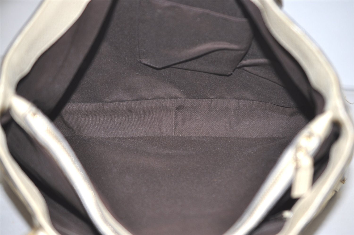 Authentic GUCCI Abbey Shoulder Hand Bag GG Canvas Leather 170004 Brown 4787I