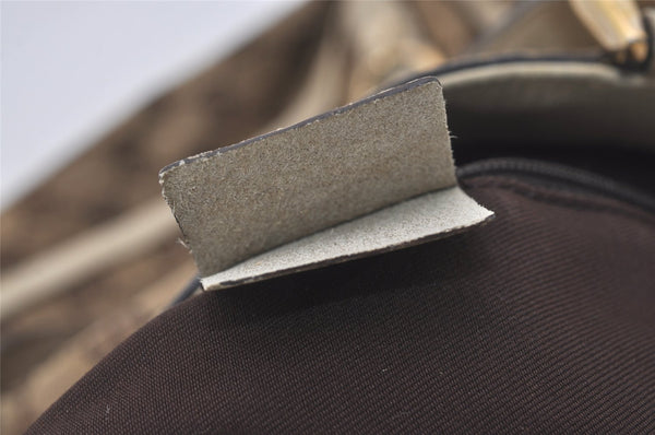 Authentic GUCCI Abbey Shoulder Hand Bag GG Canvas Leather 170004 Brown 4787I