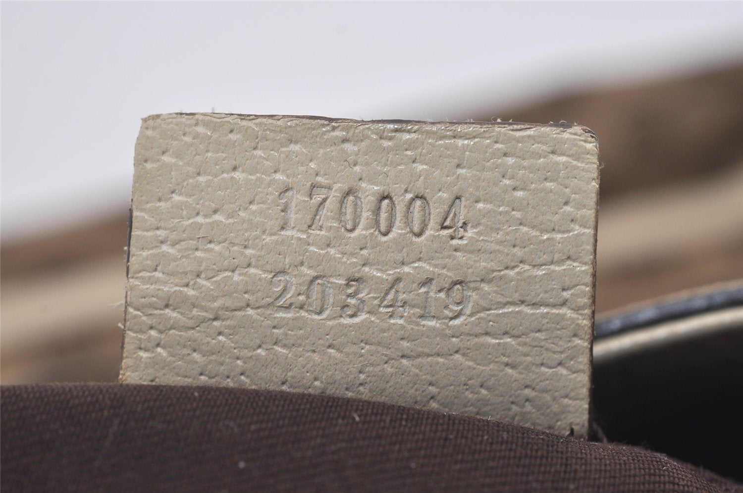 Authentic GUCCI Abbey Shoulder Hand Bag GG Canvas Leather 170004 Brown 4787I