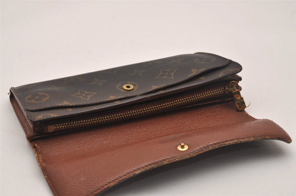 Auth Louis Vuitton Monogram Pochette Porte Monnaie Credit Wallet M61726 LV 4789J