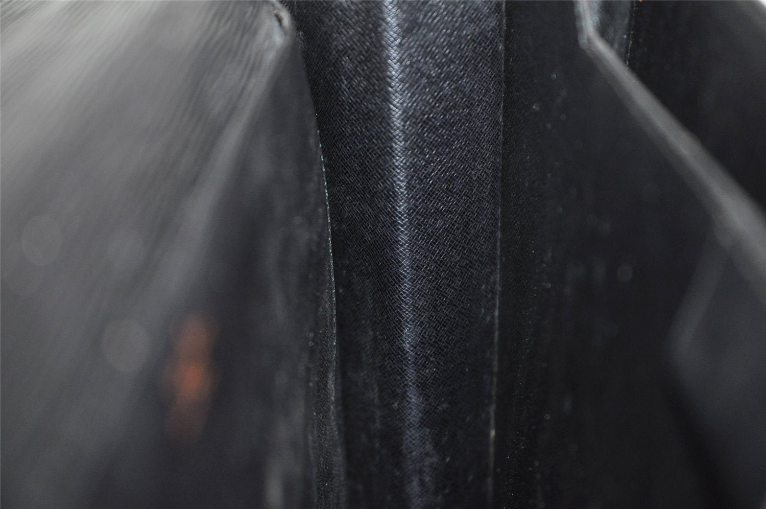 Authentic Louis Vuitton Epi Serviette Ambassadeur Briefcase M54412 Black 4790I