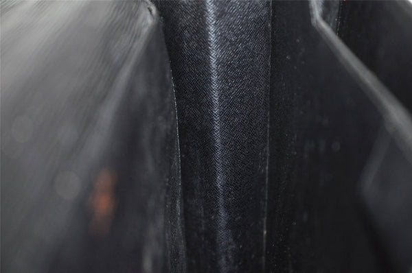 Authentic Louis Vuitton Epi Serviette Ambassadeur Briefcase M54412 Black 4790I