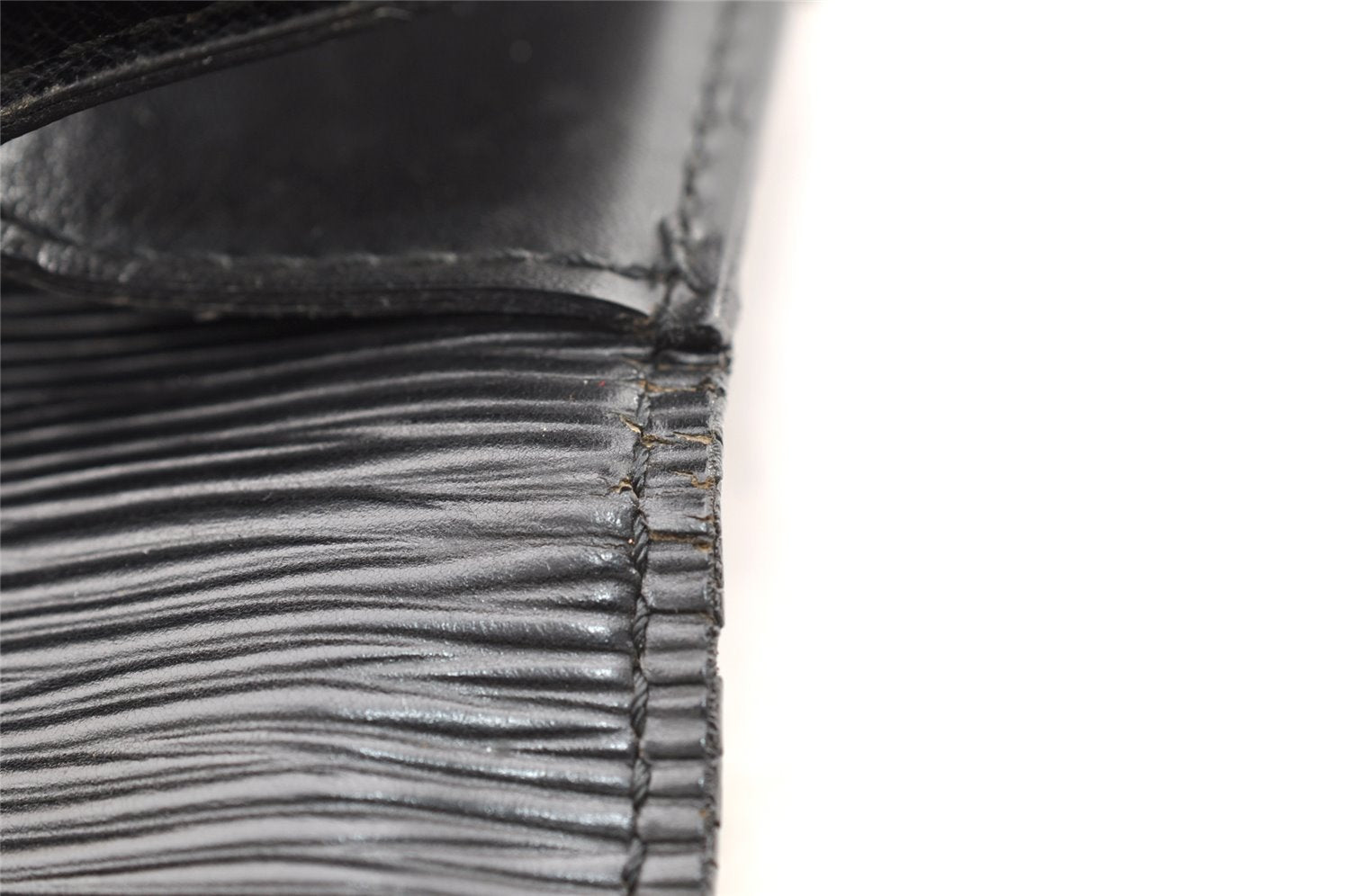 Authentic Louis Vuitton Epi Serviette Ambassadeur Briefcase M54412 Black 4790I