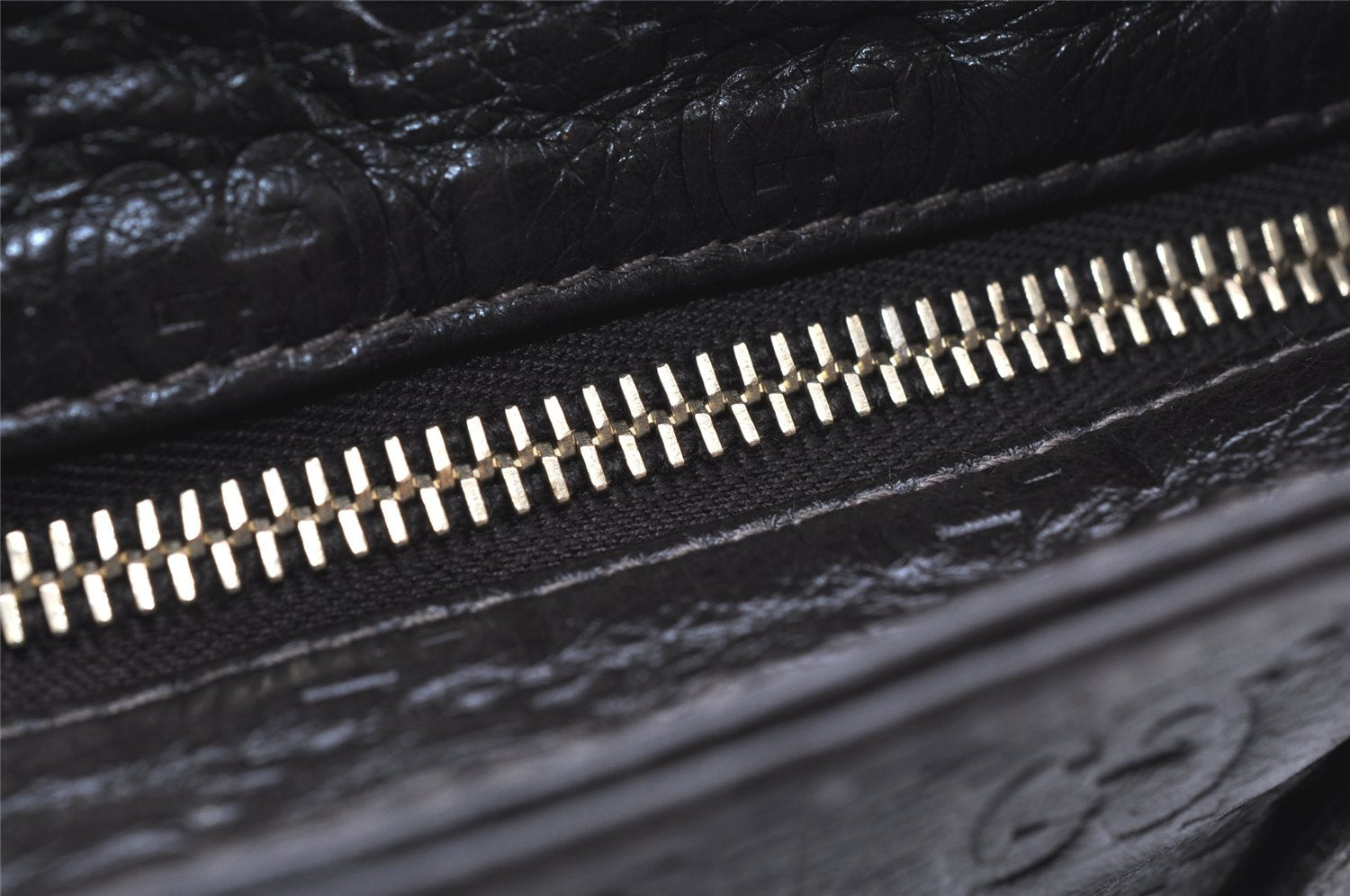 Authentic GUCCI Guccissima GG Leather Shoulder Bag Purse 201538 Brown 4790K