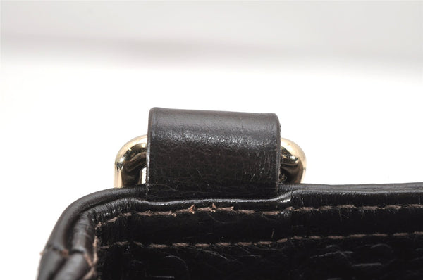 Authentic GUCCI Guccissima GG Leather Shoulder Bag Purse 201538 Brown 4790K