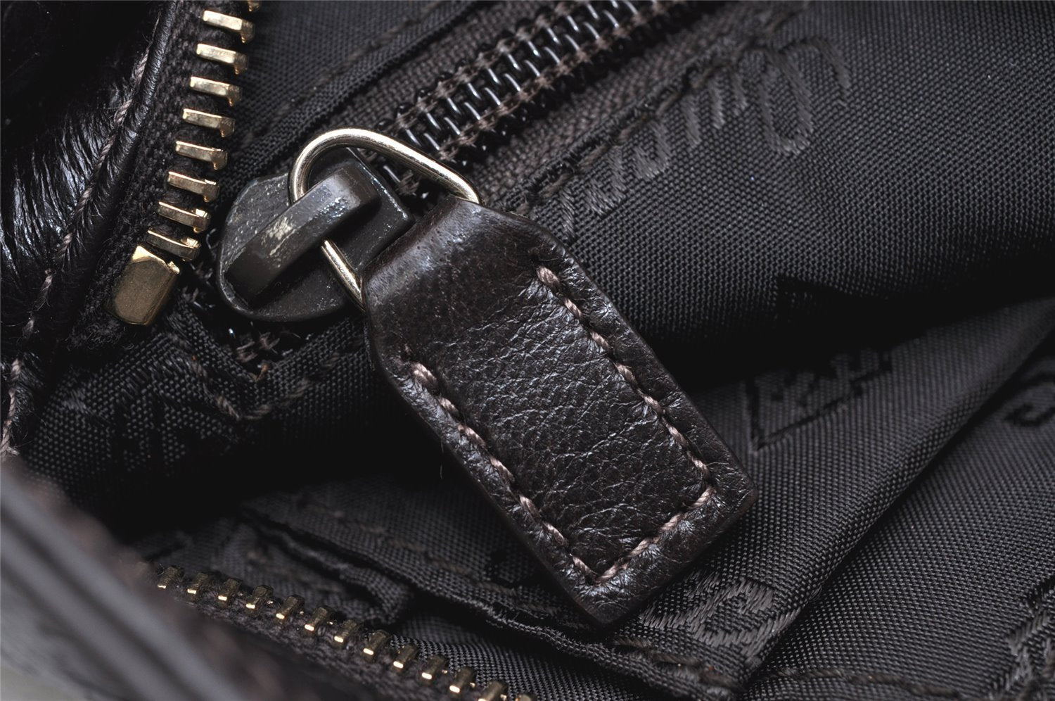 Authentic GUCCI Guccissima GG Leather Shoulder Bag Purse 201538 Brown 4790K