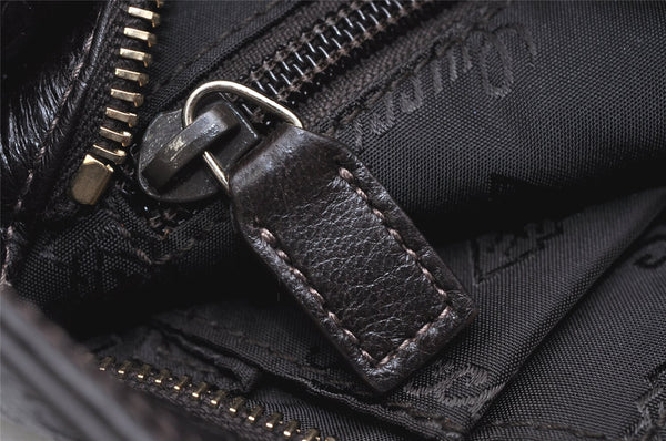 Authentic GUCCI Guccissima GG Leather Shoulder Bag Purse 201538 Brown 4790K