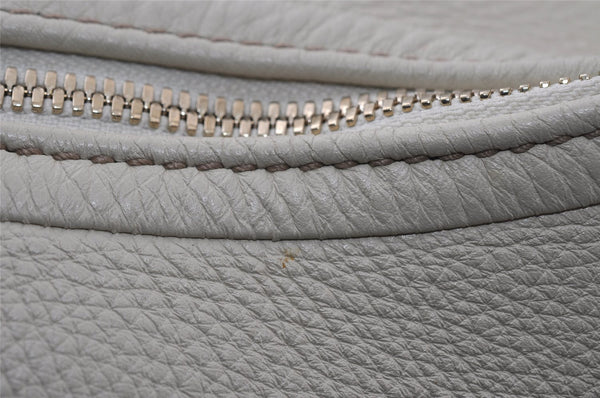 Authentic GUCCI Vintage SOHO Tassel Shoulder Tote Bag Leather 282304 White 4791I