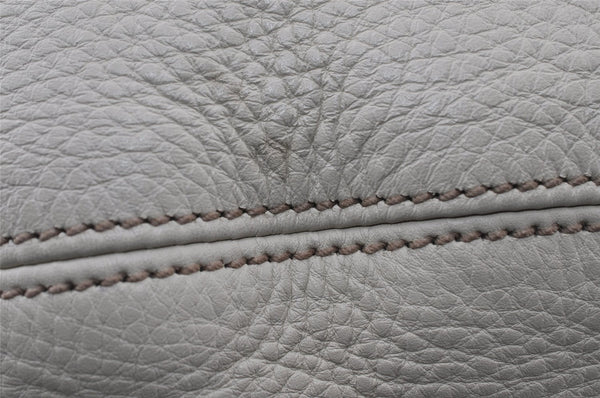 Authentic GUCCI Vintage SOHO Tassel Shoulder Tote Bag Leather 282304 White 4791I