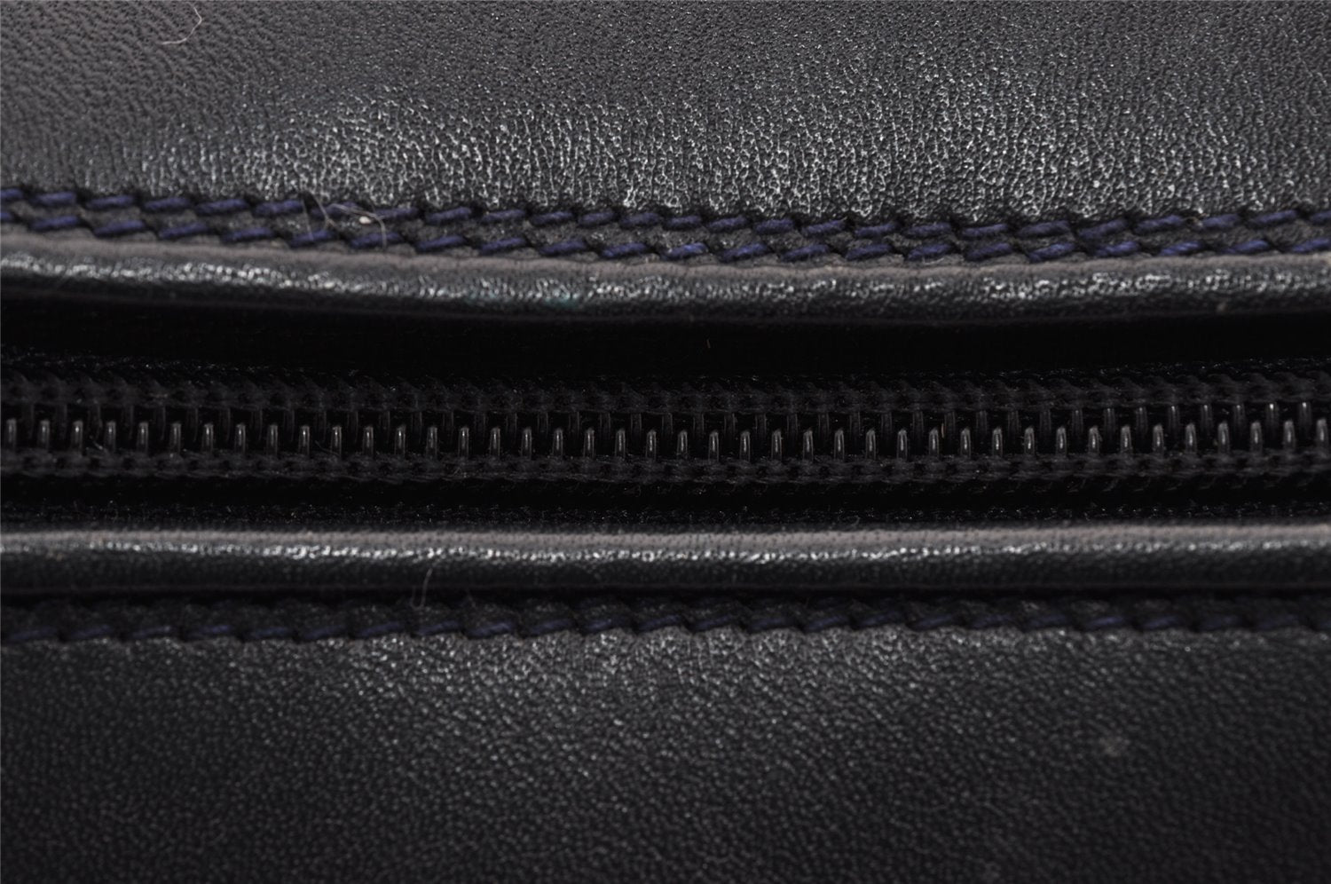 Authentic GUCCI Micro GG PVC Leather Shoulder Cross Body Bag Navy Blue 4792I