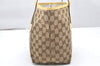 Authentic GUCCI Jolie Sherry Line Tote Bag GG Canvas Enamel 211971 Brown 4792K