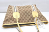 Authentic GUCCI Jolie Sherry Line Tote Bag GG Canvas Enamel 211971 Brown 4792K