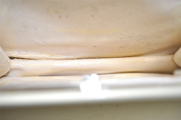 Authentic GUCCI Vintage Shoulder Hand Bag Purse Enamel 0013117 White Junk 4793I