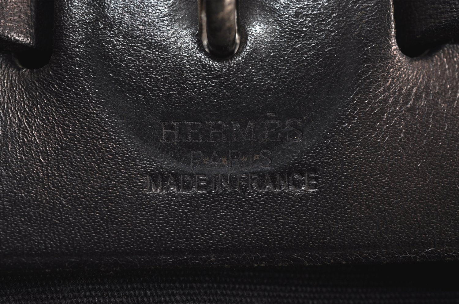 Authentic HERMES Her Bag Ado 2 In 1 2Way Backpack Canvas Leather Black 4793J