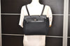 Authentic HERMES Her Bag Ado 2 In 1 2Way Backpack Canvas Leather Black 4793J