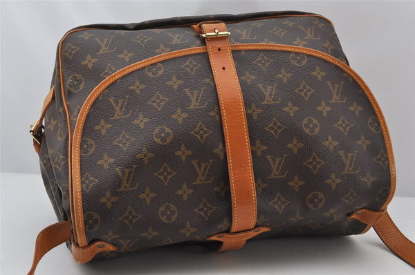 Authentic Louis Vuitton Monogram Saumur 35 Shoulder Cross Bag M42254 LV 4793K