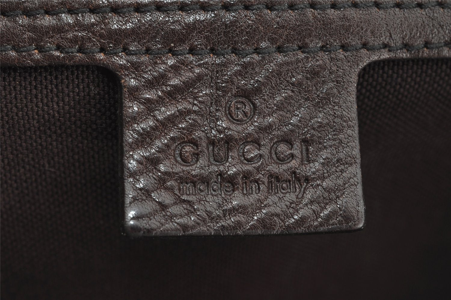 Authentic GUCCI Heart Crest GG Crystal PVC Leather Tote Bag 207291 Brown 4794I