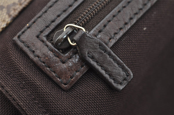 Authentic GUCCI Heart Crest GG Crystal PVC Leather Tote Bag 207291 Brown 4794I