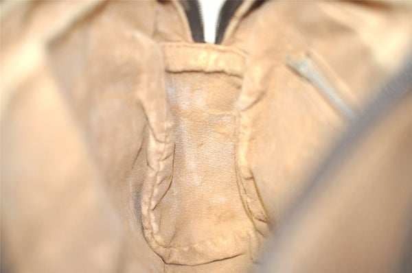 Authentic GUCCI GG Plus Shoulder Cross Body Bag GG PVC Leather Brown Junk 4795I