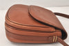 Authentic Burberrys Vintage Leather Shoulder Cross Body Bag Purse Brown 4795K