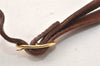 Authentic Burberrys Vintage Leather Shoulder Cross Body Bag Purse Brown 4795K