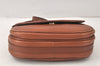 Authentic Burberrys Vintage Leather Shoulder Cross Body Bag Purse Brown 4795K