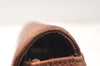 Authentic Burberrys Vintage Leather Shoulder Cross Body Bag Purse Brown 4795K