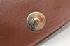 Authentic Burberrys Vintage Leather Shoulder Cross Body Bag Purse Brown 4795K